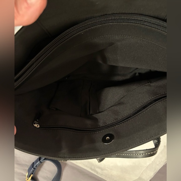 Casual Corner, Annex black tote bag. 14”x9” - Picture 11 of 13